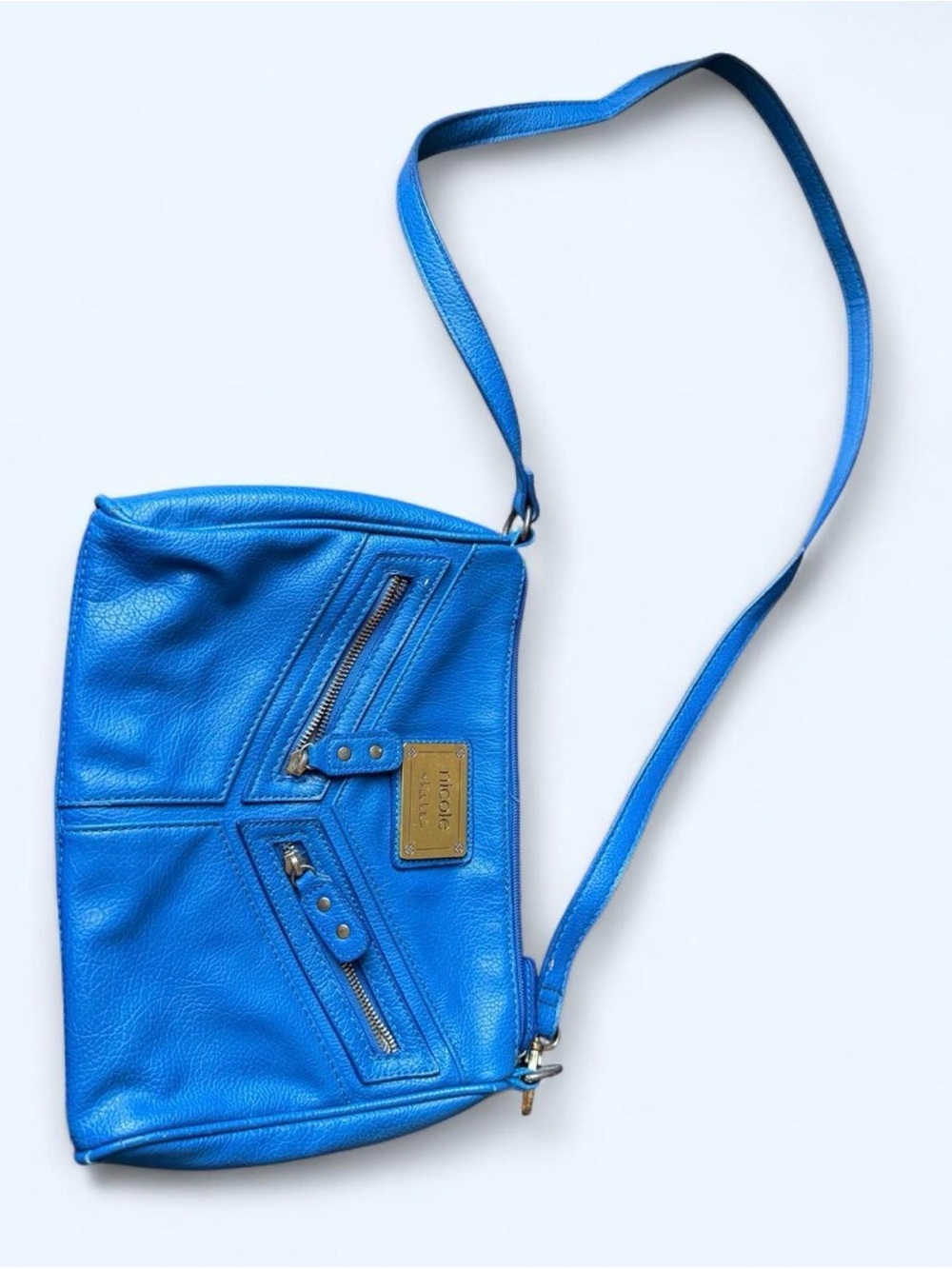 Nicole by Nicole Miller Electric Blue Crossbody Bag
